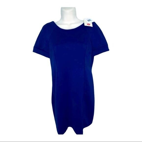 Green Envelope Sheath Dress NWT Casual Couture Cobalt Blue Dress Women’s Medium - Picture 7 of 10
